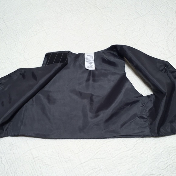 3T (6/$20) Black Pinstripe Vest/Waistcoat - Picture 7 of 8
